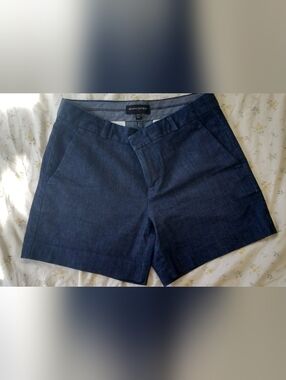 Banana Republic Navy Blue Denim-Style Shorts